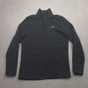Under Armour Specialist‎ Henley 2.0 Men XL Sweater Fleece Snap Pullover Black